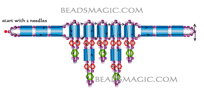 free-beading-tutorial-necklace-with-tila-2 (700x368, 84Kb)