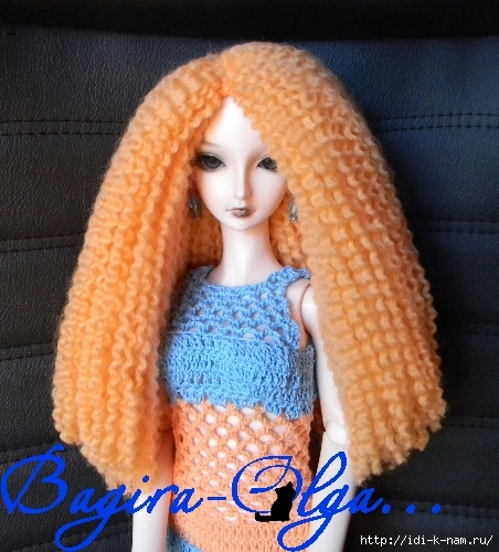 Перепрошивка волос кукле Барби