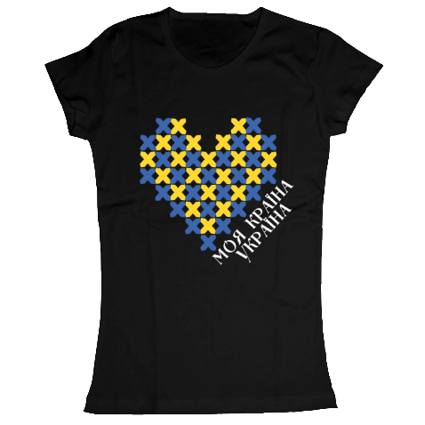 футболка украина сердце