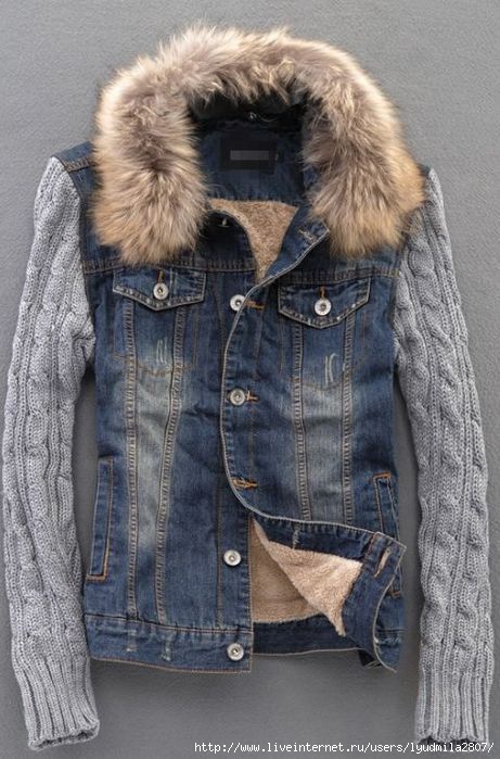 С чем носить джинсовую куртку с мехом: 20 модных и красивых примеров