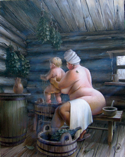 Порно рисунки в бане