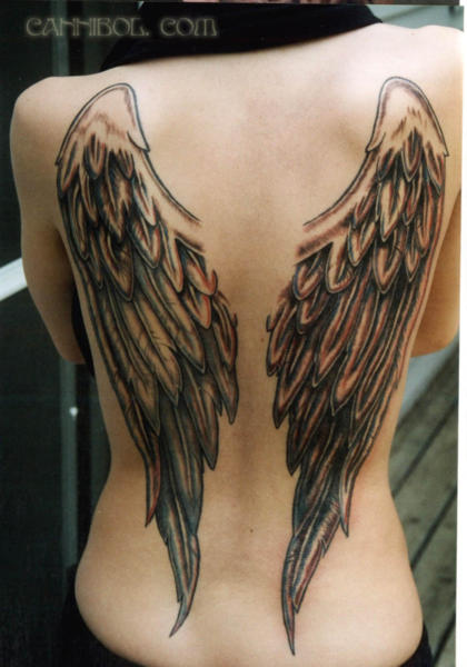 Татуировка ангела с крыльями: значение, смысл и символика