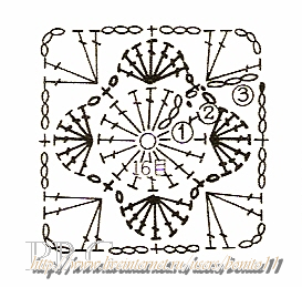 Granny Square Motif Quadradinho Croche gr (273x259, 79Kb)