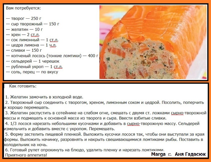 Мусс из семги технологическая карта