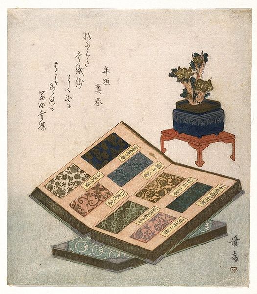 Brooklyn Museum - Sample Books of Brocade Designs (Kinran Mihoncho zu) - Keisai Eisen (525x600, 78Kb)