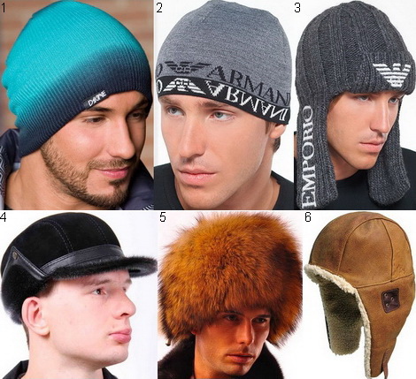 Виды зимних мужских шапок и их названия