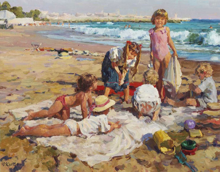 0002-1385238699-yuri-krotov---bank-holiday-with-friends-oil-on-canvas-28-x-36-inches (700x548, 462Kb)