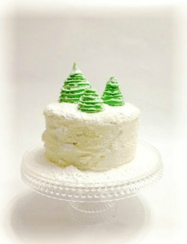 Новогодний торт с зелеными елками (384x500, 81Kb)