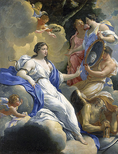 Allegory of Prudence, by Simon Vouet (414x540, 113Kb)