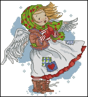 Winter angel (300x330, 98Kb)