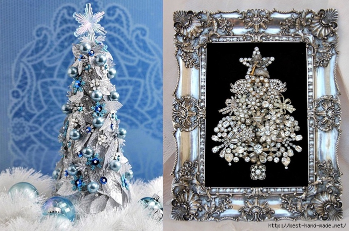 Christmas tree decorations, Framed Jewelry Christmas Tree  (700x463, 323Kb)