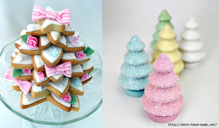 Christmas tree photos - sweet Christmas cookies trees (700x408, 195Kb)