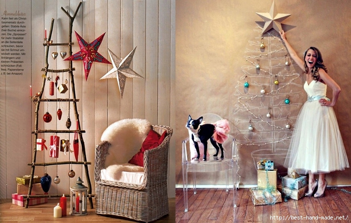 Christmas tree themes- whimsical, Branchy, Laddery Christmas Tree  (700x445, 273Kb)