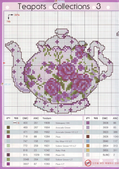 Схема вышивки «чайник» (№425364)