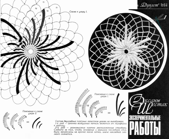 Рисунок паутинка вязание