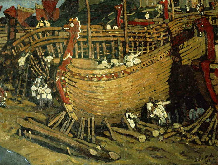 795px-Building_ships_by_Roerich (700x528, 551Kb)