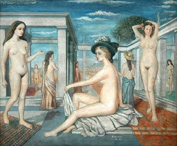 Delvaux, Paul -Les Courtisanes (582x480, 226Kb)