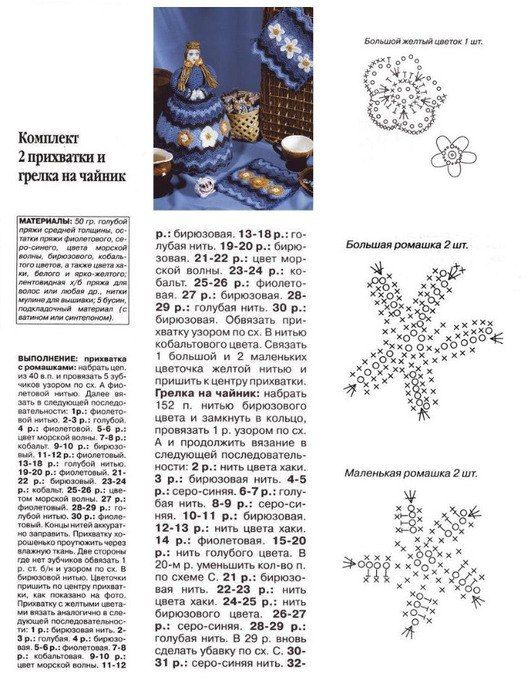 Вязаная на чайник грелка крючком схемы и описание
