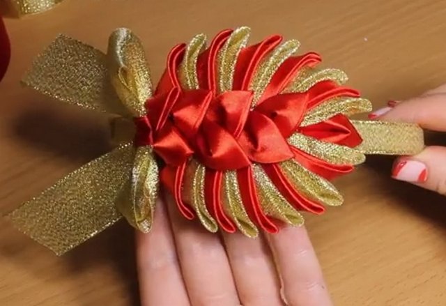 Ободок канзаши Мастер класс ободок своими руками Diy kanzashi flower hair band handmade