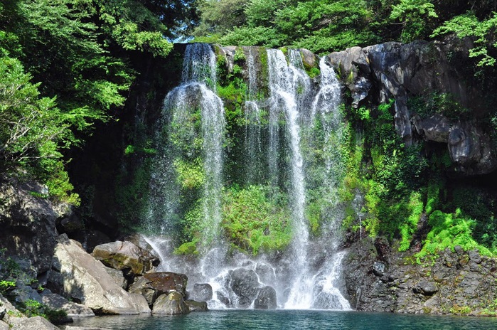 Cheonjeyeon Waterfalls (천제연폭포) - South Korea 02 (700x464, 186Kb)