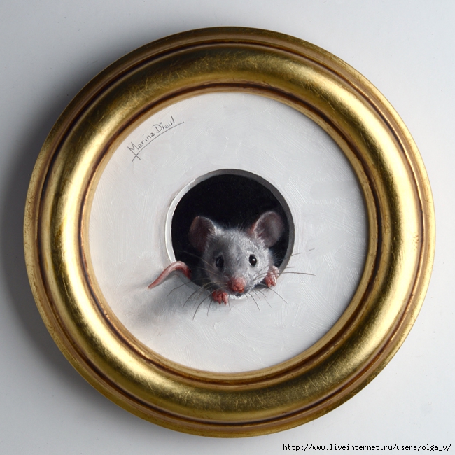 Marina-Dieul_Petite-souris-XVII_oil_diam4_wem (650x650, 286Kb)