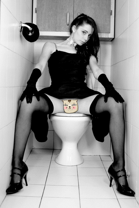 Brunette taboo pee gym