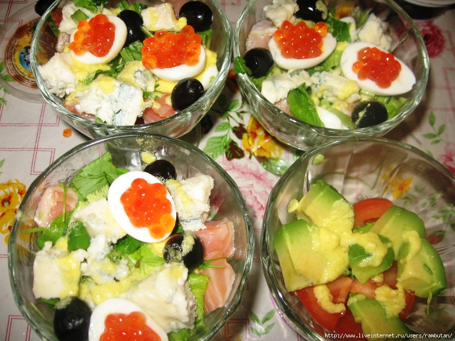 Салат в креманках рецепты с фото на день рождения
