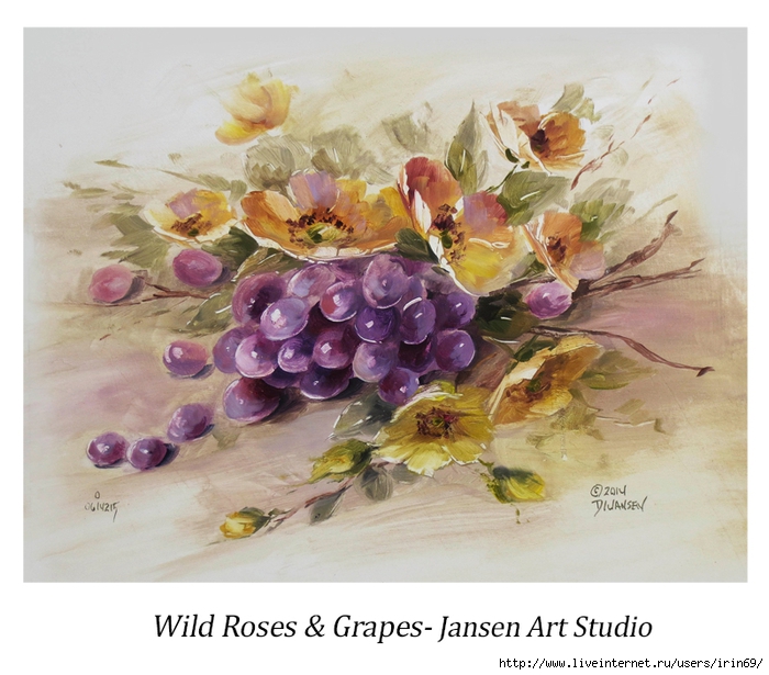 46 Wild Roses and Grapes (700x615, 283Kb)