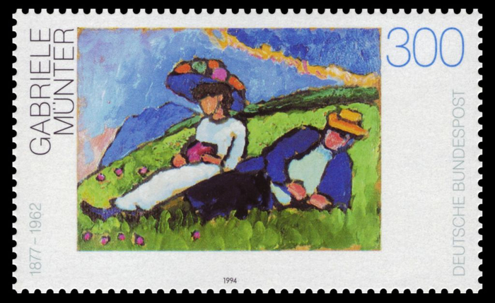 1280px-DBP_1994_1750_Gabriele_Münter,_A._von_Jawlensky_und_M._von_Werefkin_auf_einer_Wiese_bei_Murnau (700x429, 292Kb)