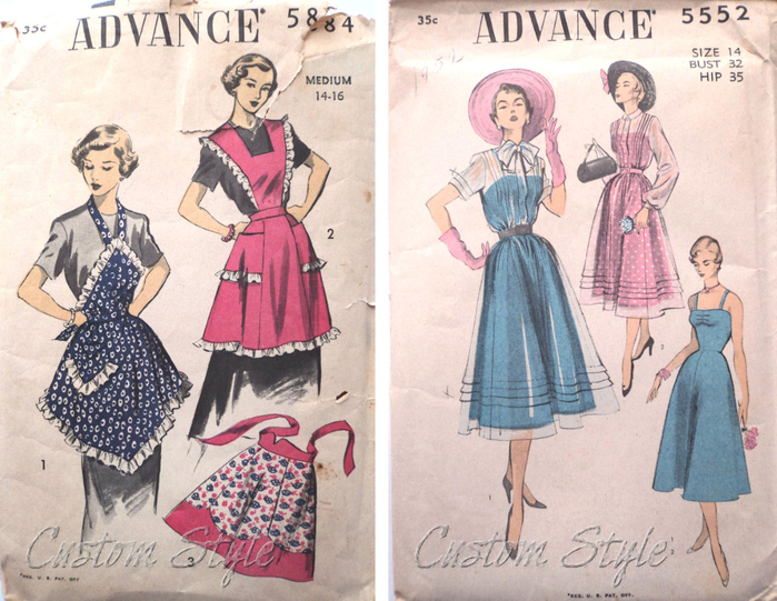 1950s_advance-5884-and-5552_patterns (700x541, 465Kb)