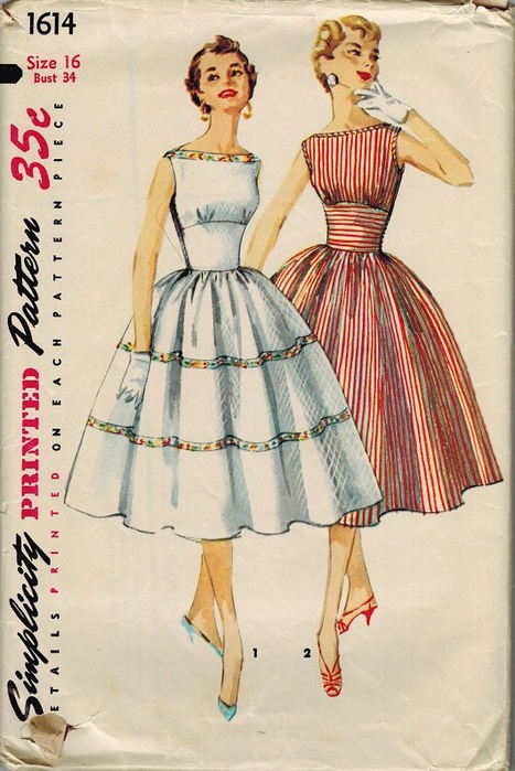 simplicity-1614-50s-bateau-neckline-dress-full-skirt-empire-midriff-vintage-sewing-pattern (467x700, 351Kb)