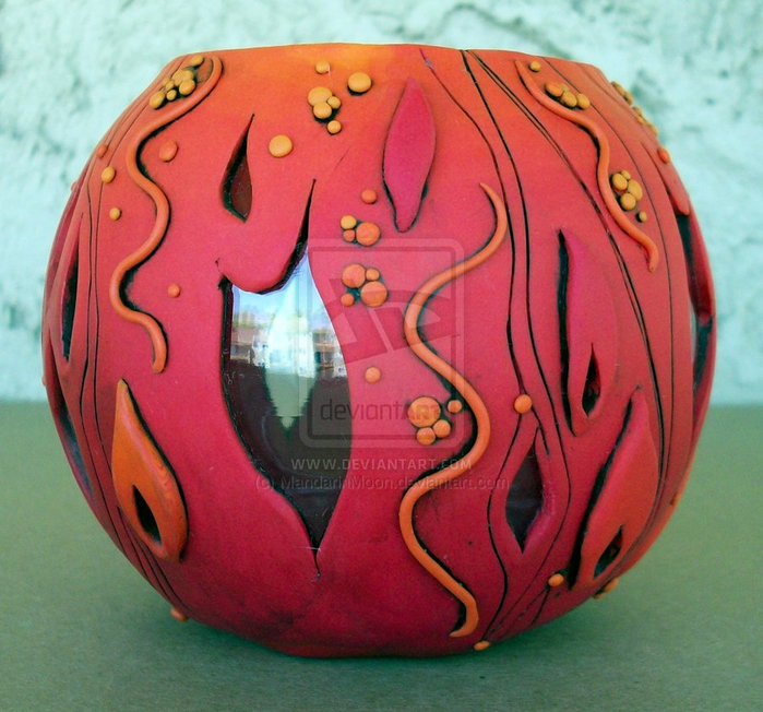 flame_polymer_clay_vase_by_mandarinmoon-d2nhru6 (700x652, 481Kb)