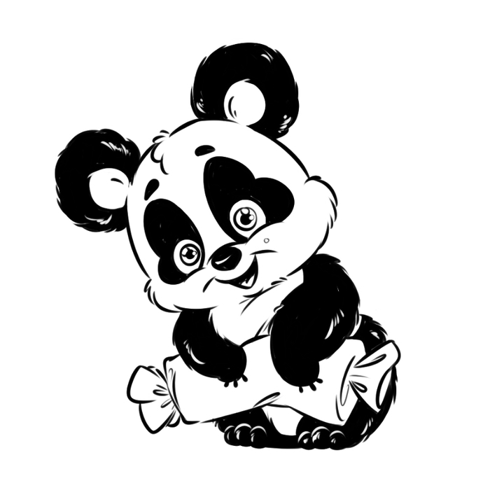 Панда с конфеткой (700x700, 90Kb)
