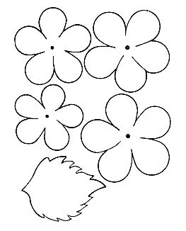 Шаблоны цветов из фоамирана - 61 фото