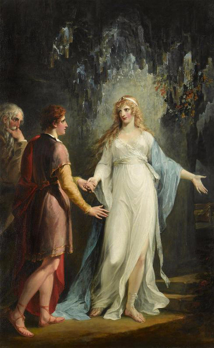 William Hamilton Calypso receiving Telemachus and Mentor in the Grotto (430x700, 295Kb)