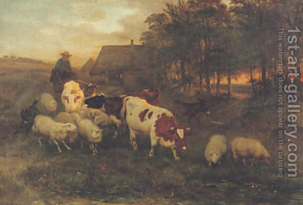 A-Herdsman-And-Cattle-In-A-Brabantine-Landscape (600x405, 181Kb)