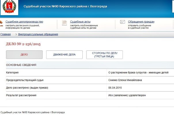 Сайт судебных волгоград
