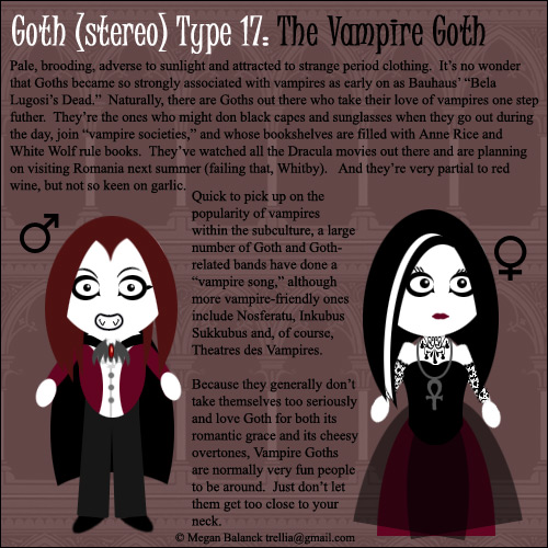 Goth (stereo) types. 