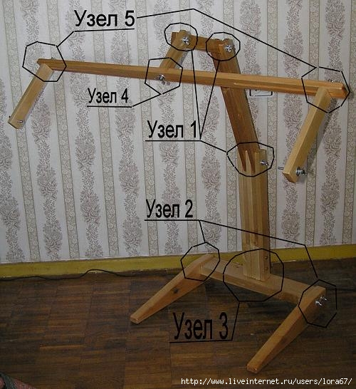 Станок для вышивания своими руками чертеж с размерами
