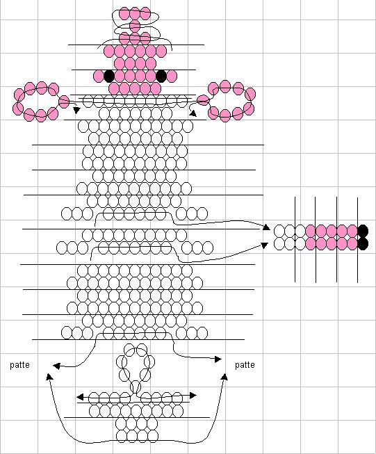 Пошаговые инструкции и схемы плетения объемных животных из бисера