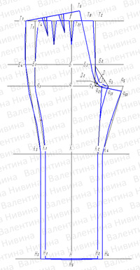 Выкройка-основа женских брюк