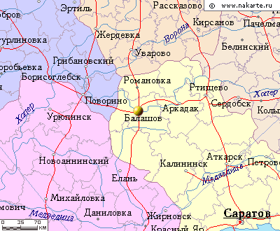 Карта ртищево с улицами и номерами домов крупно