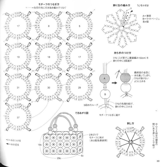 Сумочки для девочек крючком со схемами
