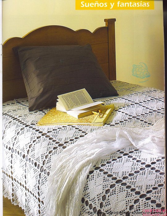 dantel yatak örtüsü ve şeması Deryagibi örgüler