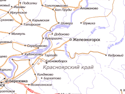 Карта сосновоборска красноярского края с улицами и номерами домов