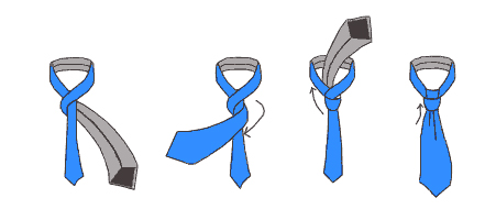 Завязать школьный галстук пошагово