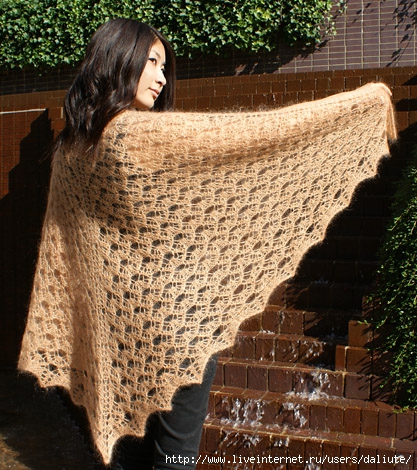 GOLD NUGGET SHAWL by Shui Kuen Kozinski (417x470, 219Kb)