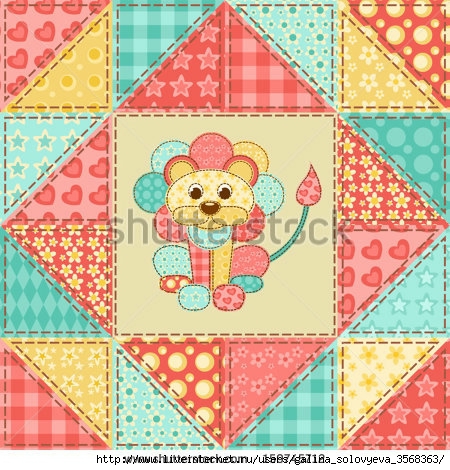 stock-vector-lion-vintage-patchwork-seamless-pattern-vector-background-159745712 (450x470, 208Kb)