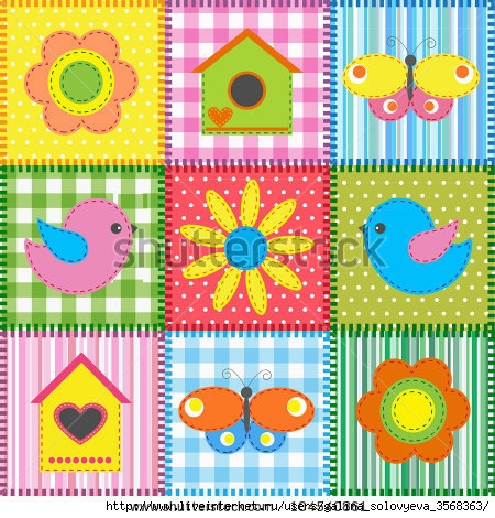 stock-photo-patchwork-with-birds-and-birdhouses-raster-version-104540861 (450x470, 208Kb)