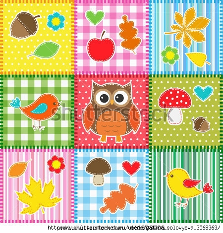 stock-vector-autumn-background-with-leaves-acorns-birds-and-owl-111698906 (450x470, 218Kb)